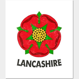 Lancashire / Retro County Design Posters and Art